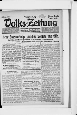 Berliner Volkszeitung vom 02.04.1918