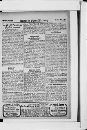 Berliner Volkszeitung vom 03.04.1918