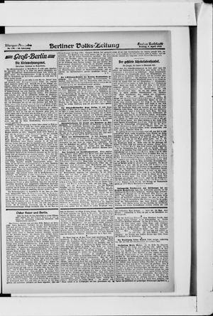 Berliner Volkszeitung vom 05.04.1918