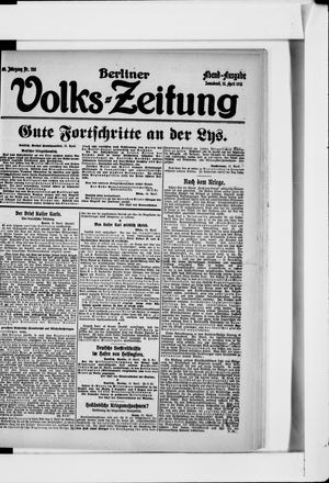 Berliner Volkszeitung vom 13.04.1918