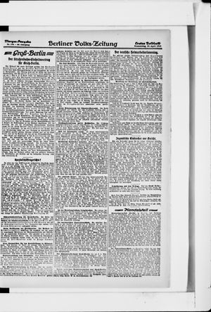 Berliner Volkszeitung vom 18.04.1918