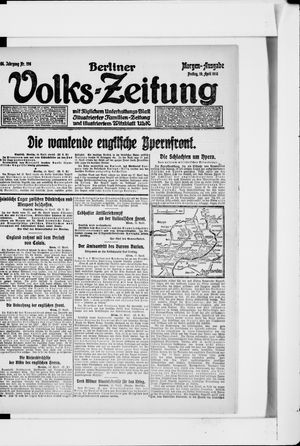 Berliner Volkszeitung vom 19.04.1918