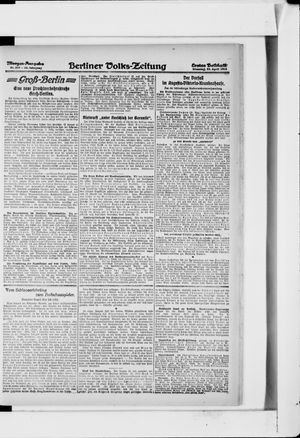 Berliner Volkszeitung vom 23.04.1918