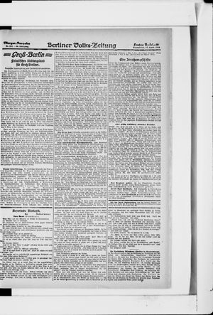 Berliner Volkszeitung on Apr 27, 1918