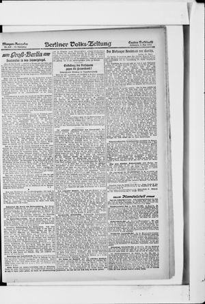 Berliner Volkszeitung vom 01.05.1918