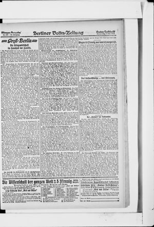 Berliner Volkszeitung on May 2, 1918