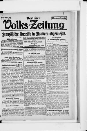 Berliner Volkszeitung on May 6, 1918