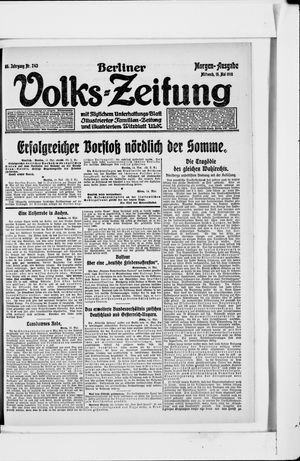 Berliner Volkszeitung on May 15, 1918