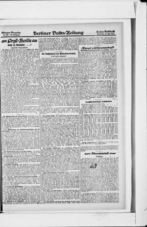 Berliner Volkszeitung on May 15, 1918