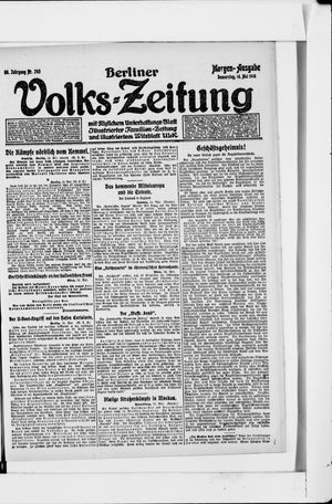 Berliner Volkszeitung vom 16.05.1918