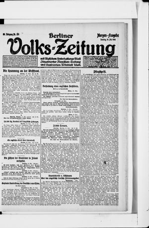 Berliner Volkszeitung vom 19.05.1918