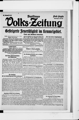 Berliner Volkszeitung on May 23, 1918