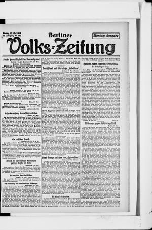 Berliner Volkszeitung vom 27.05.1918
