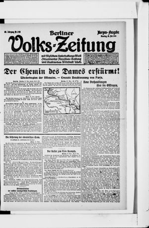 Berliner Volks-Zeitung vom 28.05.1918