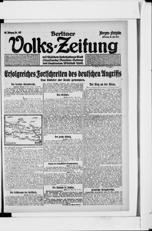 Berliner Volkszeitung vom 29.05.1918