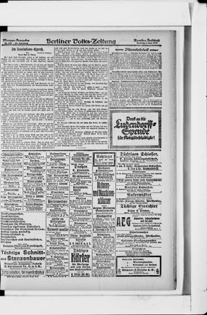 Berliner Volkszeitung vom 02.06.1918