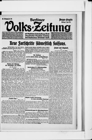 Berliner Volkszeitung vom 04.06.1918