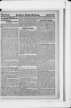Berliner Volkszeitung vom 05.06.1918