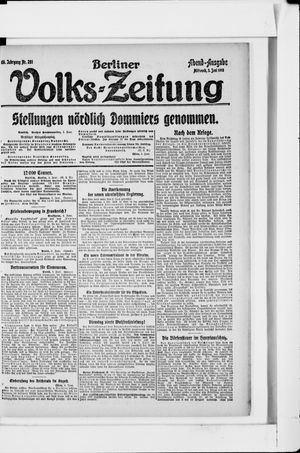 Berliner Volkszeitung vom 05.06.1918