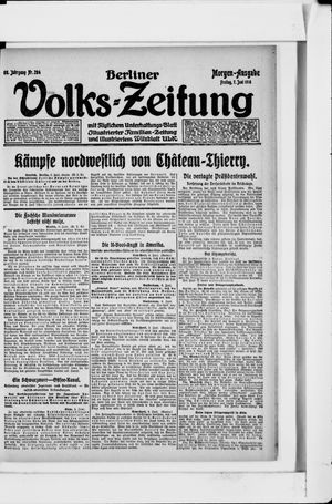 Berliner Volkszeitung vom 07.06.1918