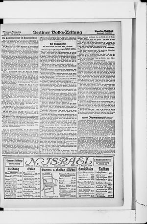 Berliner Volkszeitung vom 09.06.1918
