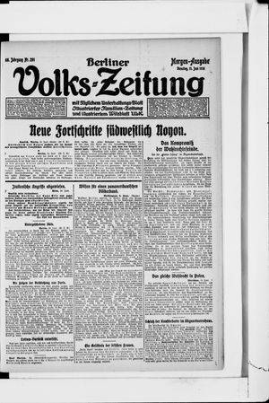 Berliner Volkszeitung vom 11.06.1918