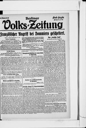 Berliner Volkszeitung vom 19.06.1918