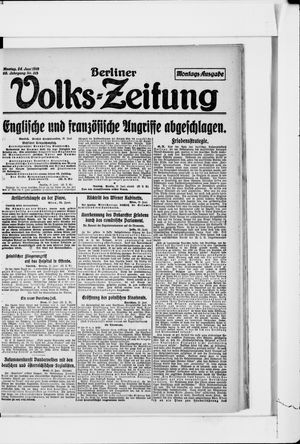 Berliner Volkszeitung vom 24.06.1918