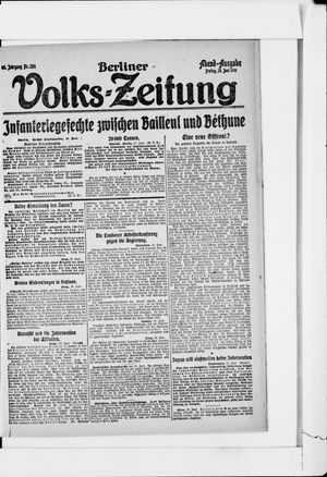 Berliner Volkszeitung vom 28.06.1918