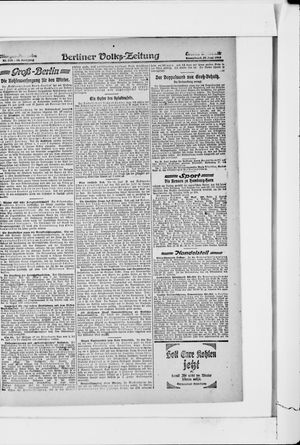Berliner Volkszeitung vom 29.06.1918