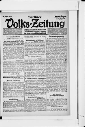 Berliner Volkszeitung vom 30.06.1918
