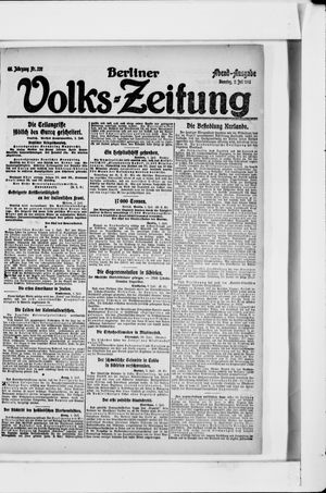 Berliner Volkszeitung vom 02.07.1918