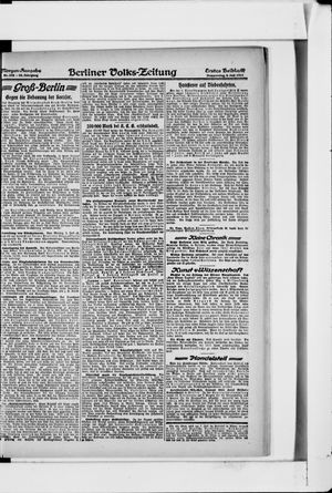 Berliner Volkszeitung on Jul 4, 1918