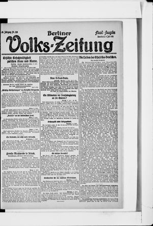 Berliner Volkszeitung vom 06.07.1918