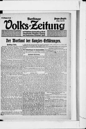 Berliner Volkszeitung vom 12.07.1918