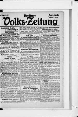 Berliner Volkszeitung vom 13.07.1918
