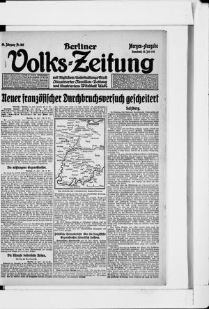Berliner Volkszeitung vom 20.07.1918