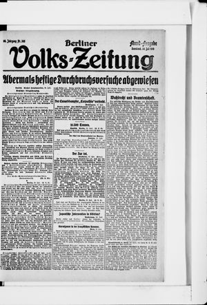 Berliner Volkszeitung vom 20.07.1918
