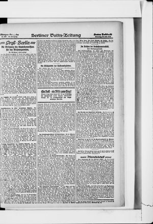 Berliner Volkszeitung vom 23.07.1918