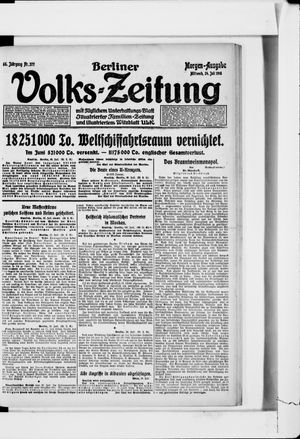 Berliner Volkszeitung vom 24.07.1918