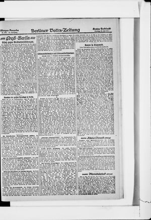 Berliner Volkszeitung vom 26.07.1918