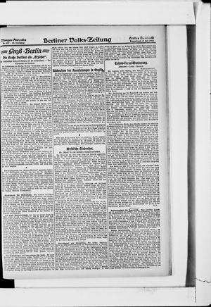 Berliner Volkszeitung vom 27.07.1918