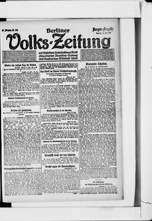 Berliner Volkszeitung vom 28.07.1918
