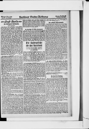 Berliner Volkszeitung vom 28.07.1918