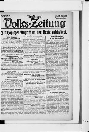 Berliner Volkszeitung vom 06.08.1918