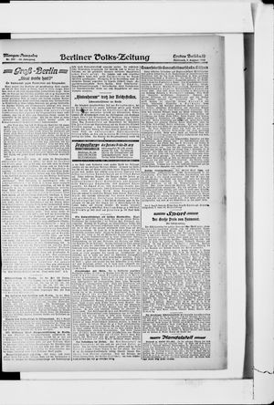 Berliner Volkszeitung vom 07.08.1918
