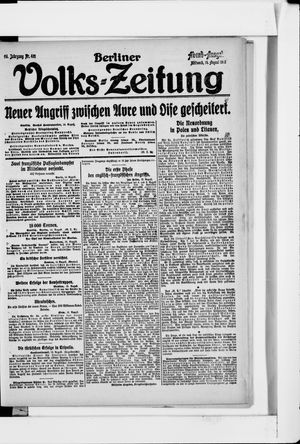 Berliner Volkszeitung vom 14.08.1918