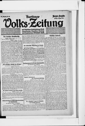 Berliner Volkszeitung vom 16.08.1918