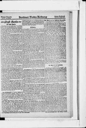 Berliner Volkszeitung vom 18.08.1918