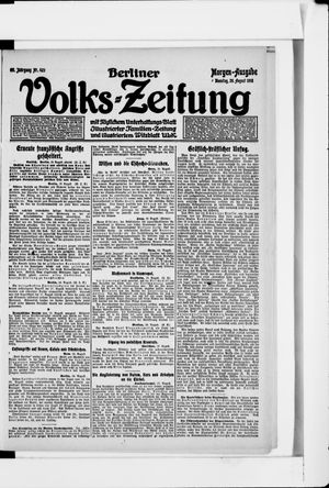 Berliner Volkszeitung vom 20.08.1918